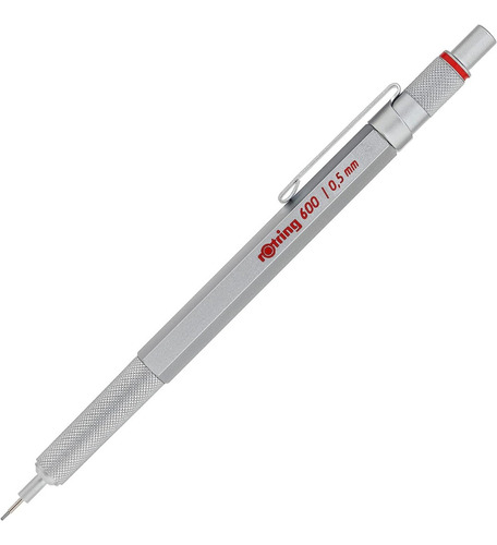 Rotring 600 0.5mm Portaminas Plateado / Mechanical Pencil