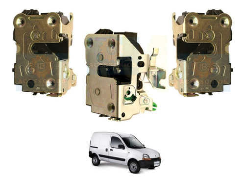 Kit Fechadura Porta Lateral E Dianteiras Kangoo Após 2000