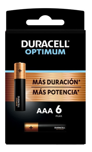 Pack 6 Pilas Duracell Alcalina Aaa Optimum / Tecnocenter