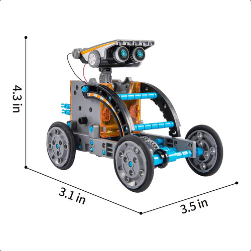 Robot de juguete Robot 12 en 1 solar Stem 12in1 blanco