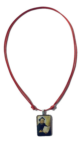 26 Collar Rojo Proteccion San Ignacio De Loyola (cr48)