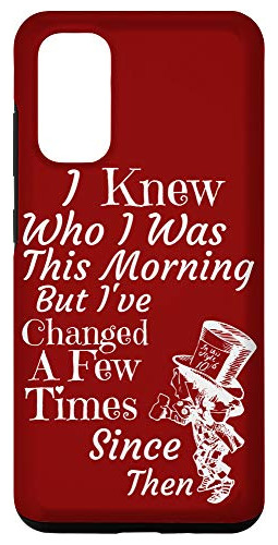 Funda Para Galaxy S20 Alice In Wonderland Mad Hatter Rojo