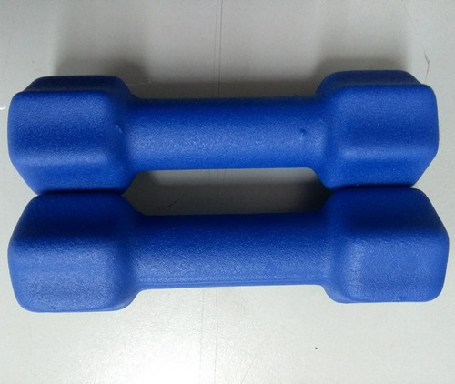 Imagen 3 de 3 de Mancuernas Par 1 Kgs Cada Una Cubiertas Gym Pesas Aerobics