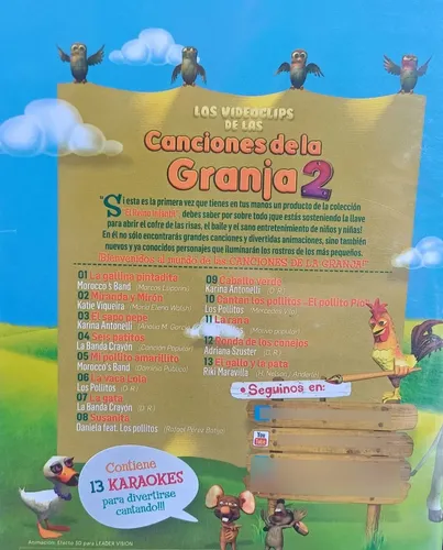 Las Canciones De La Granja 2 - Cd + Dvd Original ( Sellado