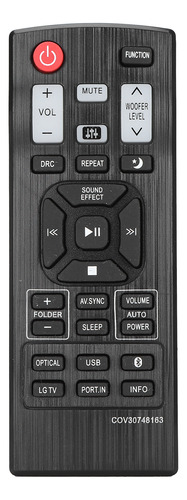 Controlador De Barra De Sonido Negro Abs Con Control Remoto