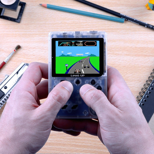 Consola Retro Boy Level Up Juego Portatil 168 Juegos A Bateria Recargable