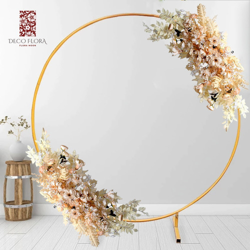 Perfect Match/arco De Acero+1flor Artificial/decoración Flor