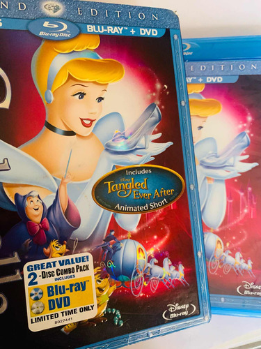 Blu Ray + Dvd La Cenicienta Edición Diamante Original