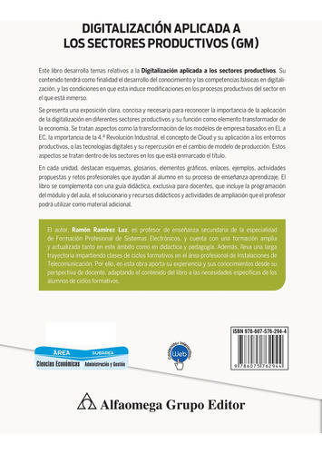 Digitalización Aplicada A Los Sectores Productivos (gm), De Ramón Ramírez Luz., Vol. 1. Editorial Alfaomega Grupo Editor, Tapa Blanda, Edición 1ra En Español, 2024