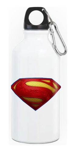 Termo Botilito Superman Escudo Nw Caramañola Serie White