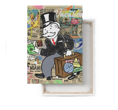 Cuadro Decorativo Canvas Hd Ilustraciones Monopoly Empire 