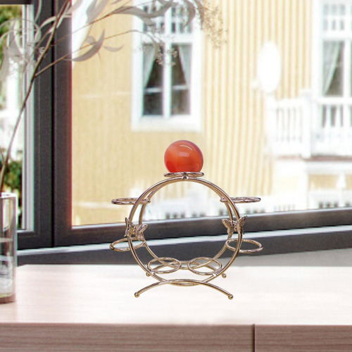 Bola De Cristal Base De Metal Base De Metal Rose Dorado