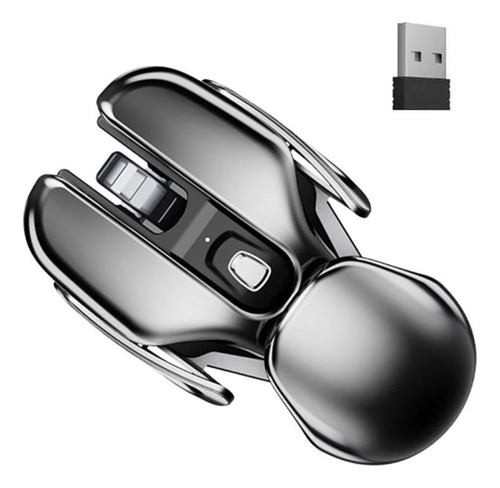 Mouse De Metal Ergonômico Recarregável - Direção Da Roda