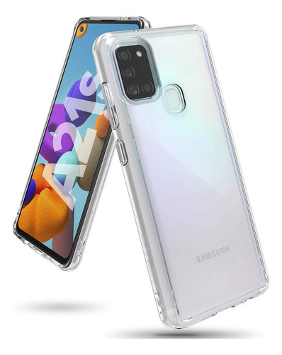 Estuche Forro Funda | Para Samsung Galaxy A21s | Ringke Fusion | Color Clara / Transparente | Protección Antichoque | Acabados Premium