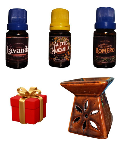 Pack Mamá: 3 Aceites Esenciales + Horno Difusor De Regalo