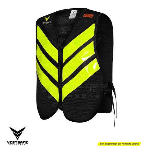 Colete Refletivo Motoboy Mototáxi Vestsafe. Aprovado Inmetro