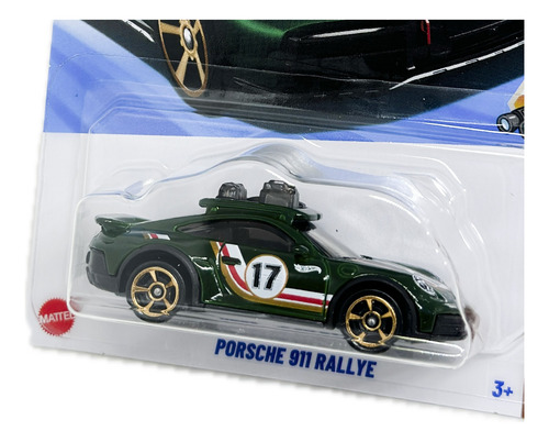 Carrinho Hot Wheels Porsche 911 Rallye Verde Safari Mode