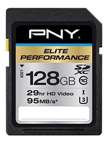 Pny Elite Performance 128 Gb De Alta Velocidad Sdxc Clase 10