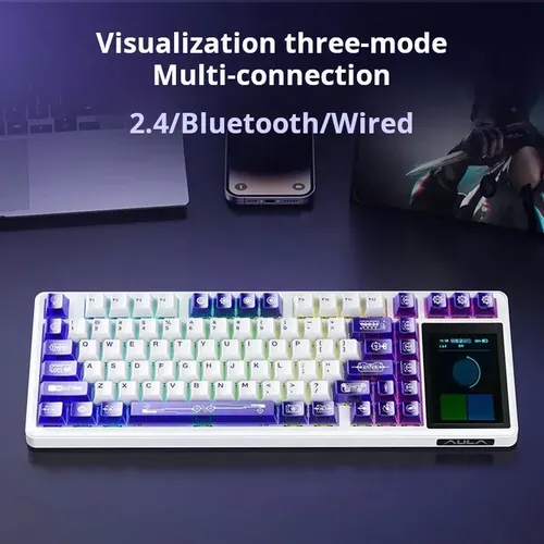 Teclado Mecânico De Tela Inteligente Aula L99 | Frete grátis