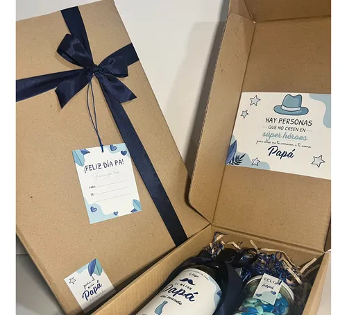 Box Papa Vino Personalizado Regalo Dia Del Padre
