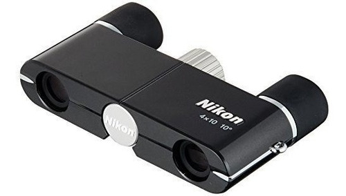 Nikon 4x10dcf - Prismáticos Compactos, Color Negro