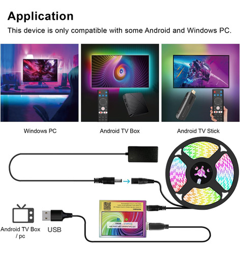 Luces De Juego De 9.84 Pies Para La Caja Para El Monitor De