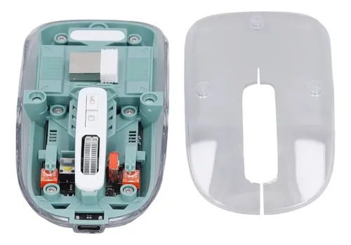 Mouse Transparente Indicador Óptico Inalámbrico Recargable