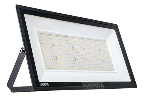 Reflector Luz Led 500w Exteriores Jardín Patio Multifunción Color de la carcasa Negro