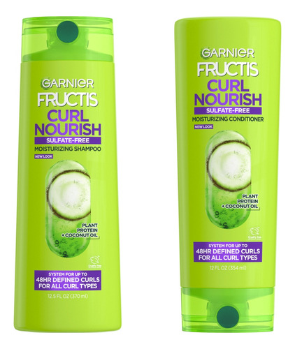  Kit Shampoo Y  Acondicionador Garnier Curl Nourish Sin Sal