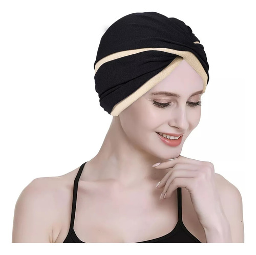 -- 2 Turbantes For Mujer, Gorro Plisado For La Pérdida De