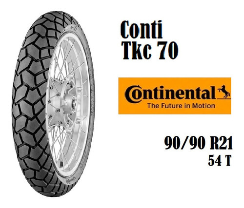 Neumático Continental 90/90 R21 M/c 54t Tl M+s Tkc 70 