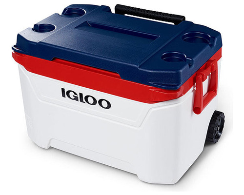 Cava Hielera C/ Ruedas Igloo 56 Ltrs Refrigeracion 4 Dias