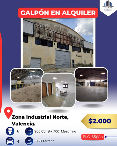 Galpón En Zona Industrial Norte. Conjunto Cerrado De 13 Galpones Con Vigilancia Privada. Alquila Lino Juvinao