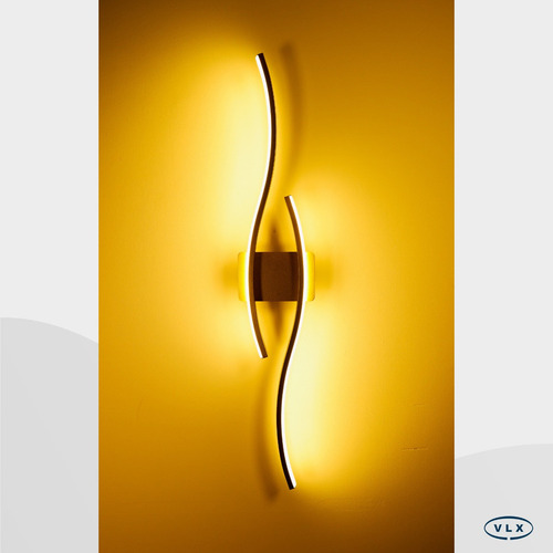 Arandela Moderna Led Quarto Sala 3-4-6k Quente Wave Egípcia