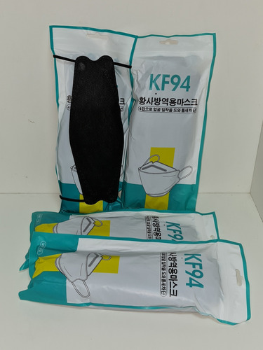 Mascarilla Negra Kn95 Fish 30un