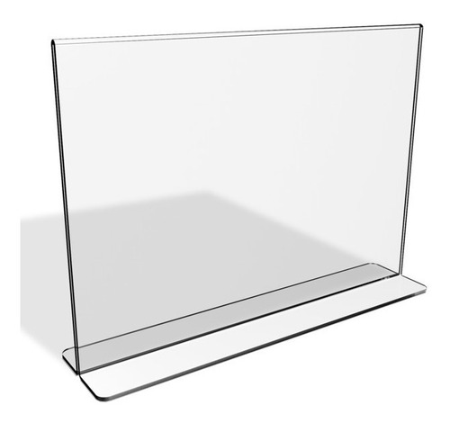 Display Porta Preço T 15x10cm Transparente Petg 1mm 10 Peças