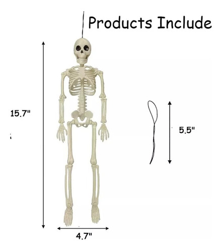 Esqueletos De Horror Halloween Decoraciones Calavera 40cm