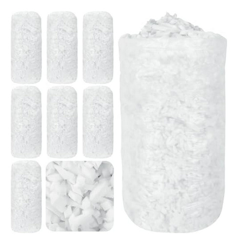 Relleno De Bean Bag De 40lbs, Espuma Memory Foam (blanco).