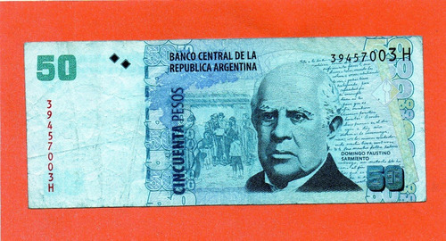 Billete De 50 Pesos Convert., Bottero 3632 Año 2014,  Mira!!