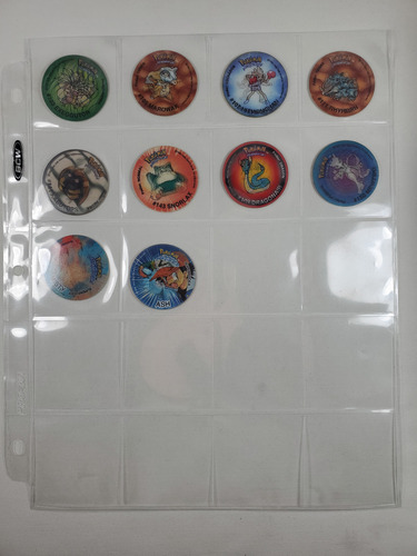 Súper Colección De Tazos Lenticulares Pokémon 2d 30/30 Pzs (Usado)