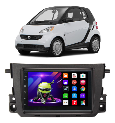 Kit Central Multimidia Android Smart Fortwo 2009 A 2016 Gps