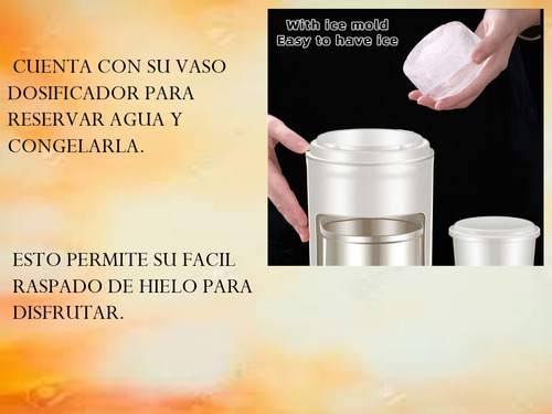 Raspador- Triturador De Hielo Manual Blanco