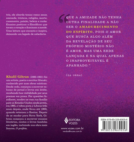 O Profeta, De Khalil, Gibran. Editorial Editora Vozes, Capa Mole, Edição 1 Em Português, 2024