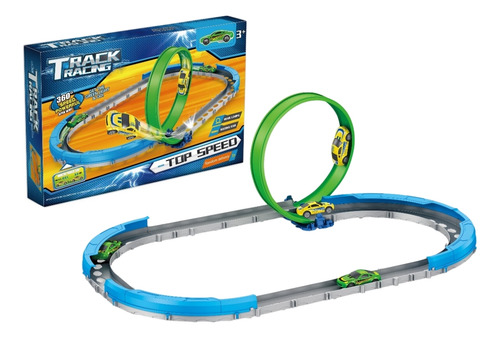 Brinquedo Pista De Corrida Com Trilho Loop 360 E Carrinho