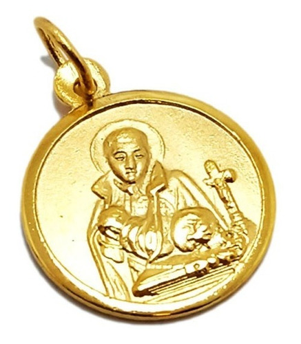 Medalla San Gabriel De La Dolorosa - Plaqué Oro 21k - 16mm