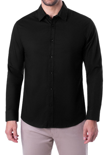 Camisa Clasico Popelina Stretch Hombre Paulino Ml 3