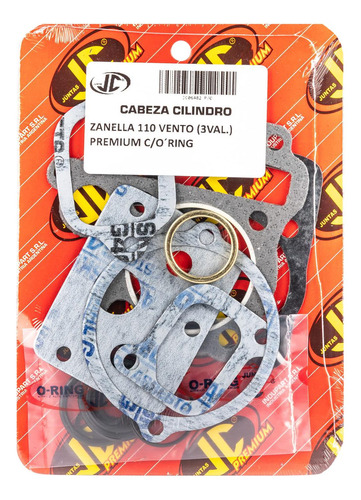 Junta Tapa Cilindro Zanella Vento 3v 110 Premium Oring Jc