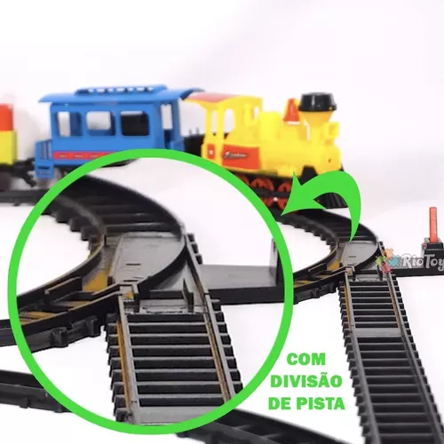 Trem Brinquedo Locomotiva Trenzinho Infantil - Verde