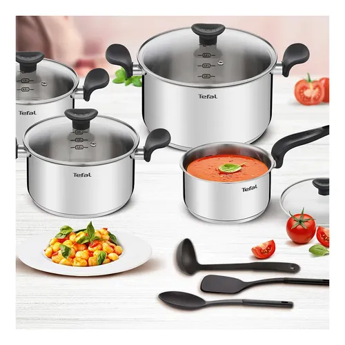 Set De Ollas Tefal Primary Cook 11 Piezas Acero Inox