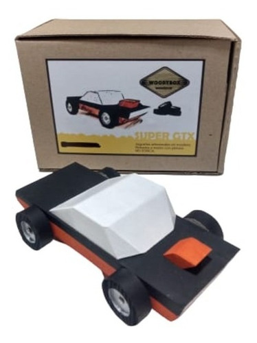 Imagen 4 de 4 de Auto Autito De Madera Realizado A Mano Gtx